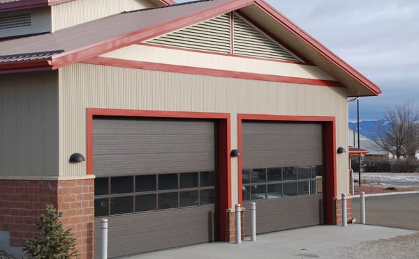 Corrugated metal garage